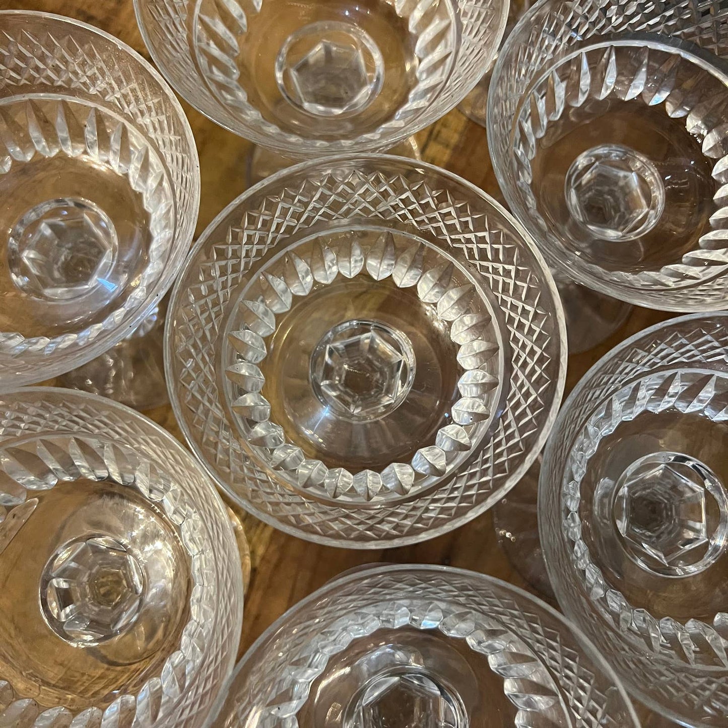 Royal Brierley Stratford liquor cocktail coupe - set of 10