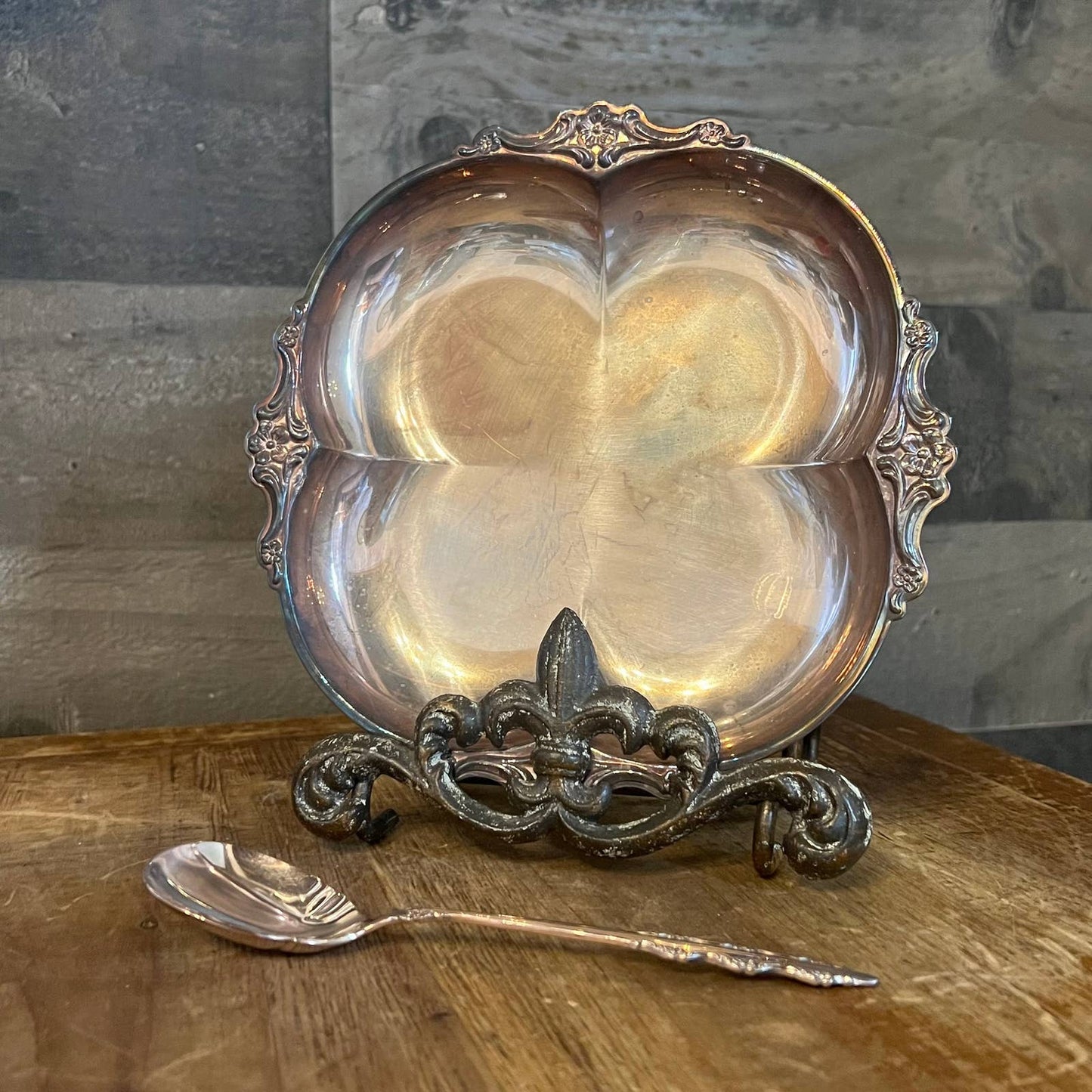 Vintage Empress international deep silver party set - silver server and spoon