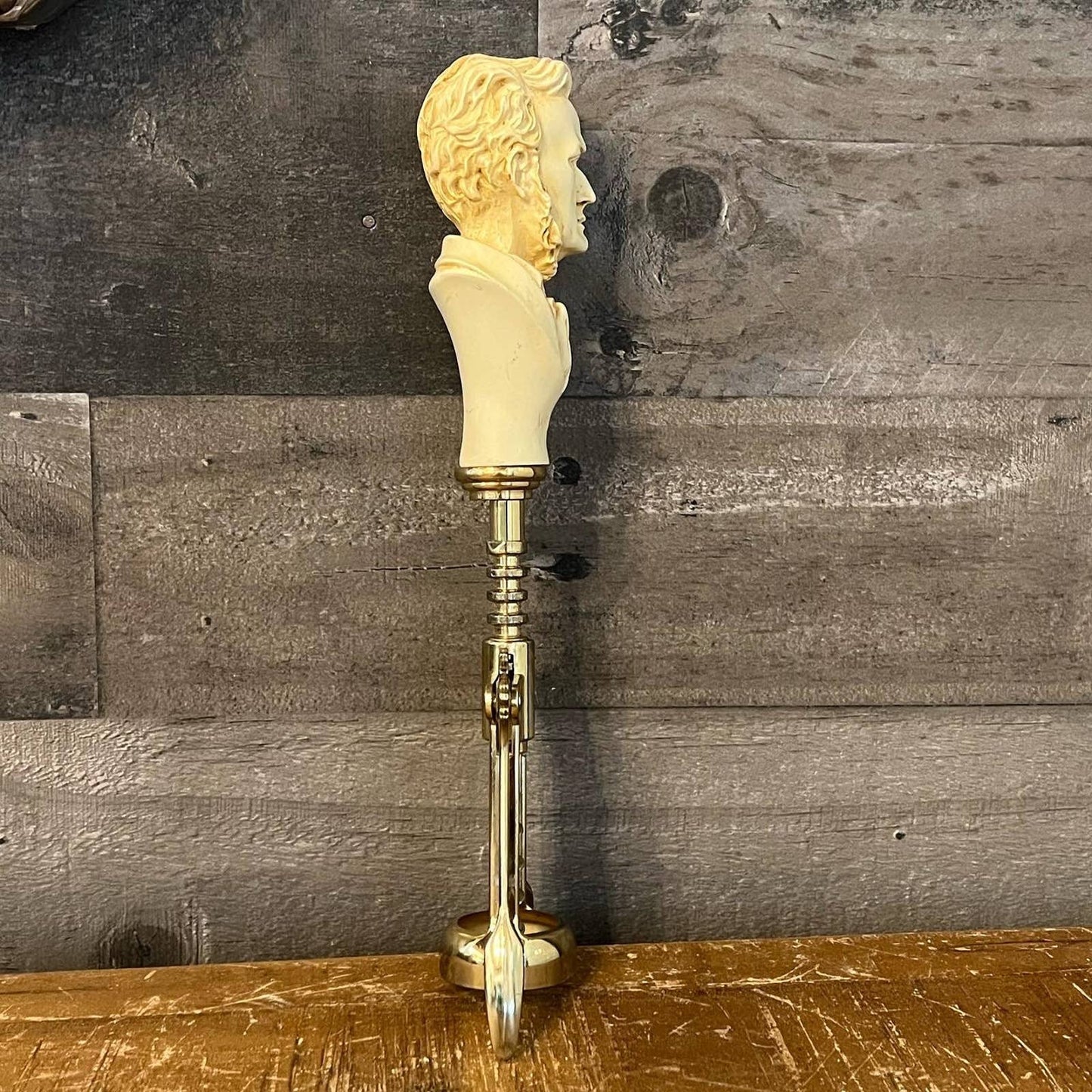 Vintage WAGNER carved portrait of man wine opener - made in Italy