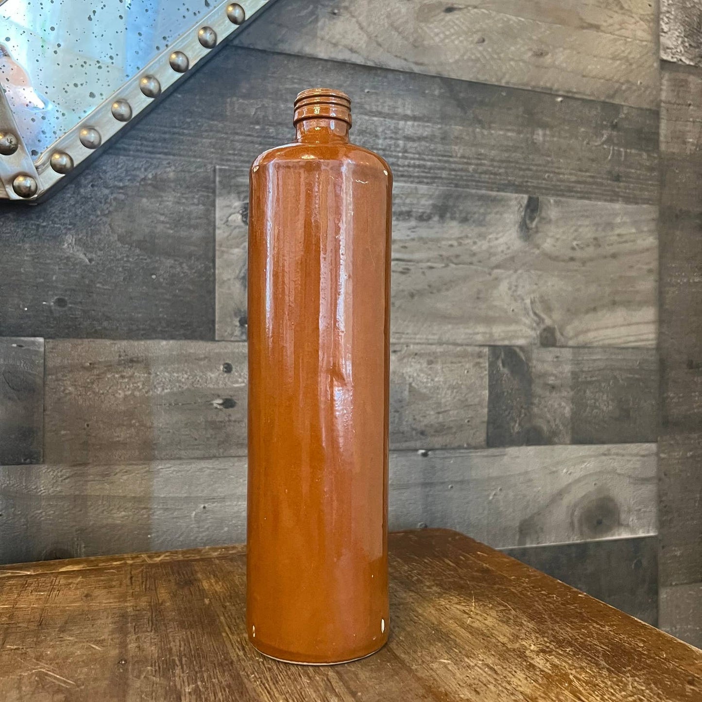 Vintage MKM brown stoneware .75 bottle