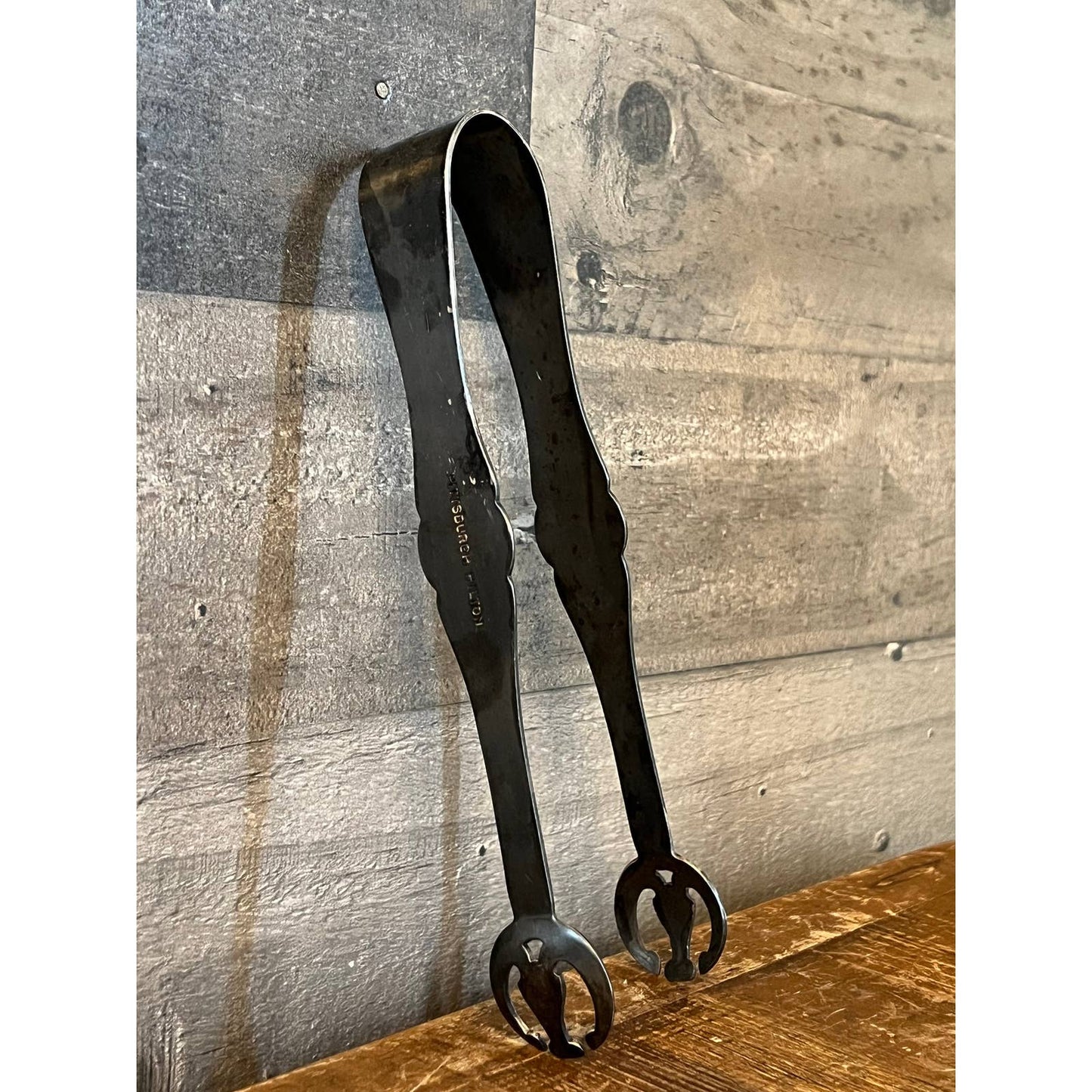 Vintage Pittsburgh Hilton Victor Silver Co 651 silver plated ice tongs