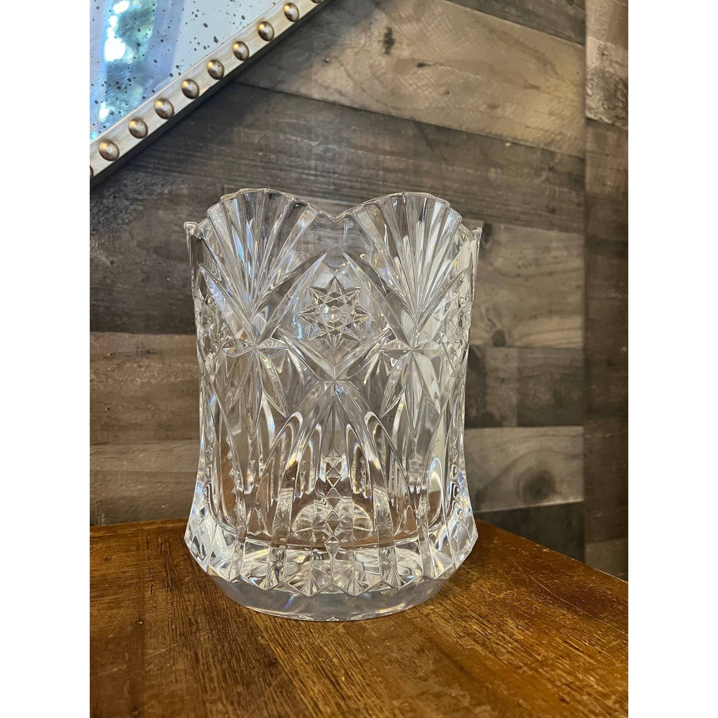 Vintage Cristal JG Durand France heavy clear crystal Vincennes pattern ice bucket - champagne holder - wine holder - bottle chiller - vase