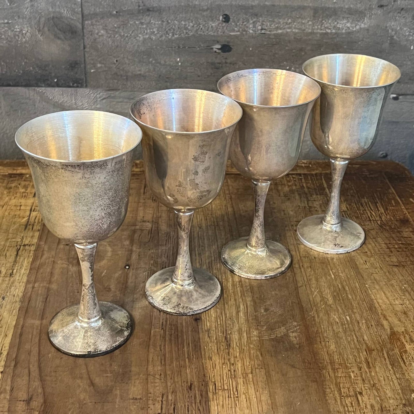 Vintage Salem silverplate goblets - set of 4