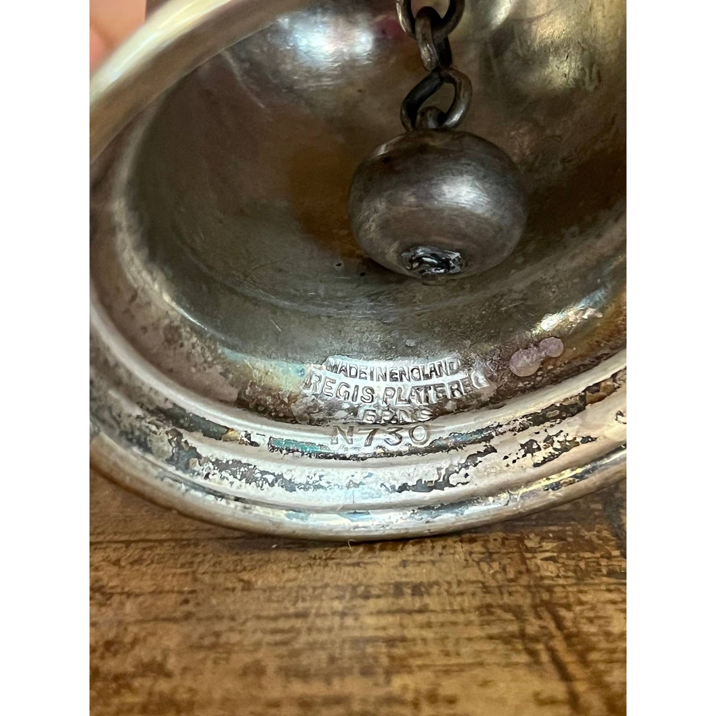 Vintage Regis silver plate petite bell - PCC 1954 Ringer Class C