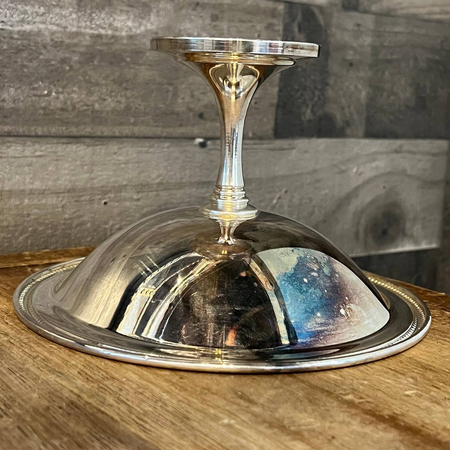 Vintage Oneida silverplate compote pedestal dish