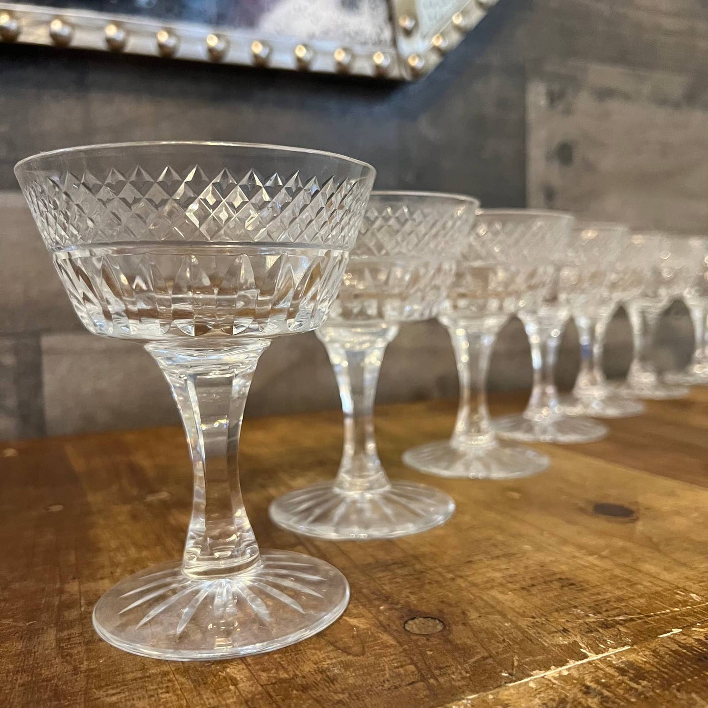 Royal Brierley Stratford liquor cocktail coupe - set of 10