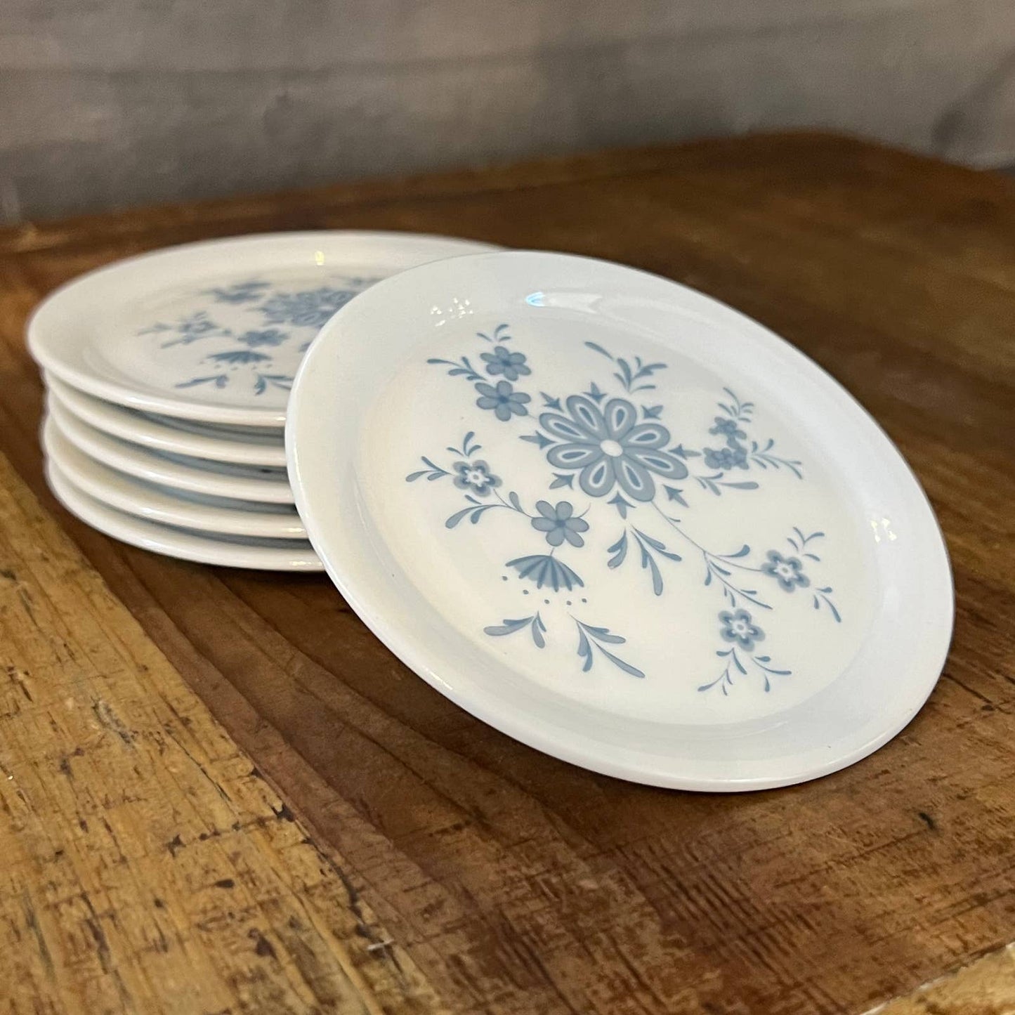 Vintage Seltmann Welden Bavarian Blue Christina Porcelain coasters - set of 6