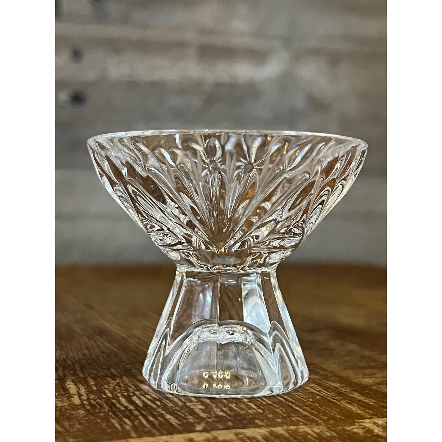 Vintage crystal petite salt pinches - 3 salt cellars