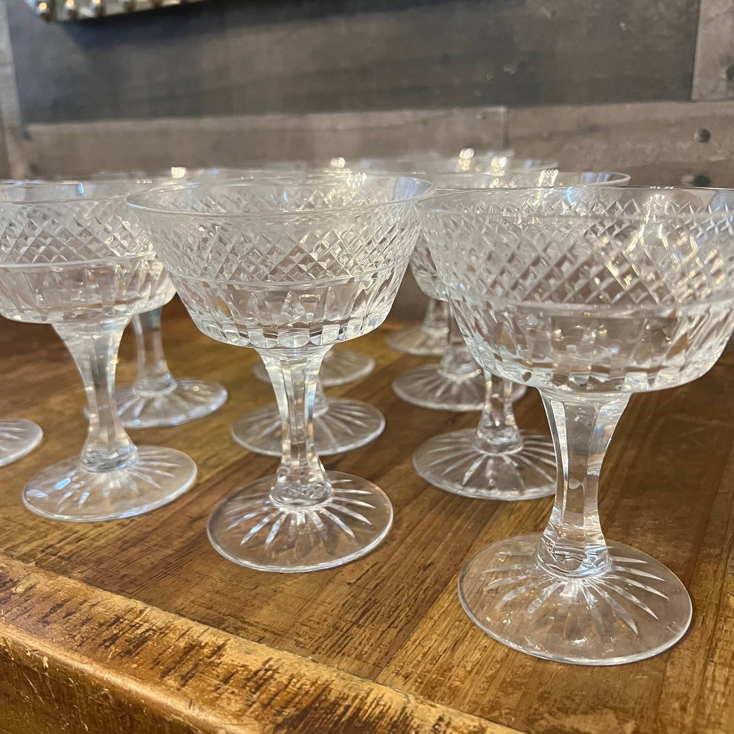 Royal Brierley Stratford liquor cocktail coupe - set of 10