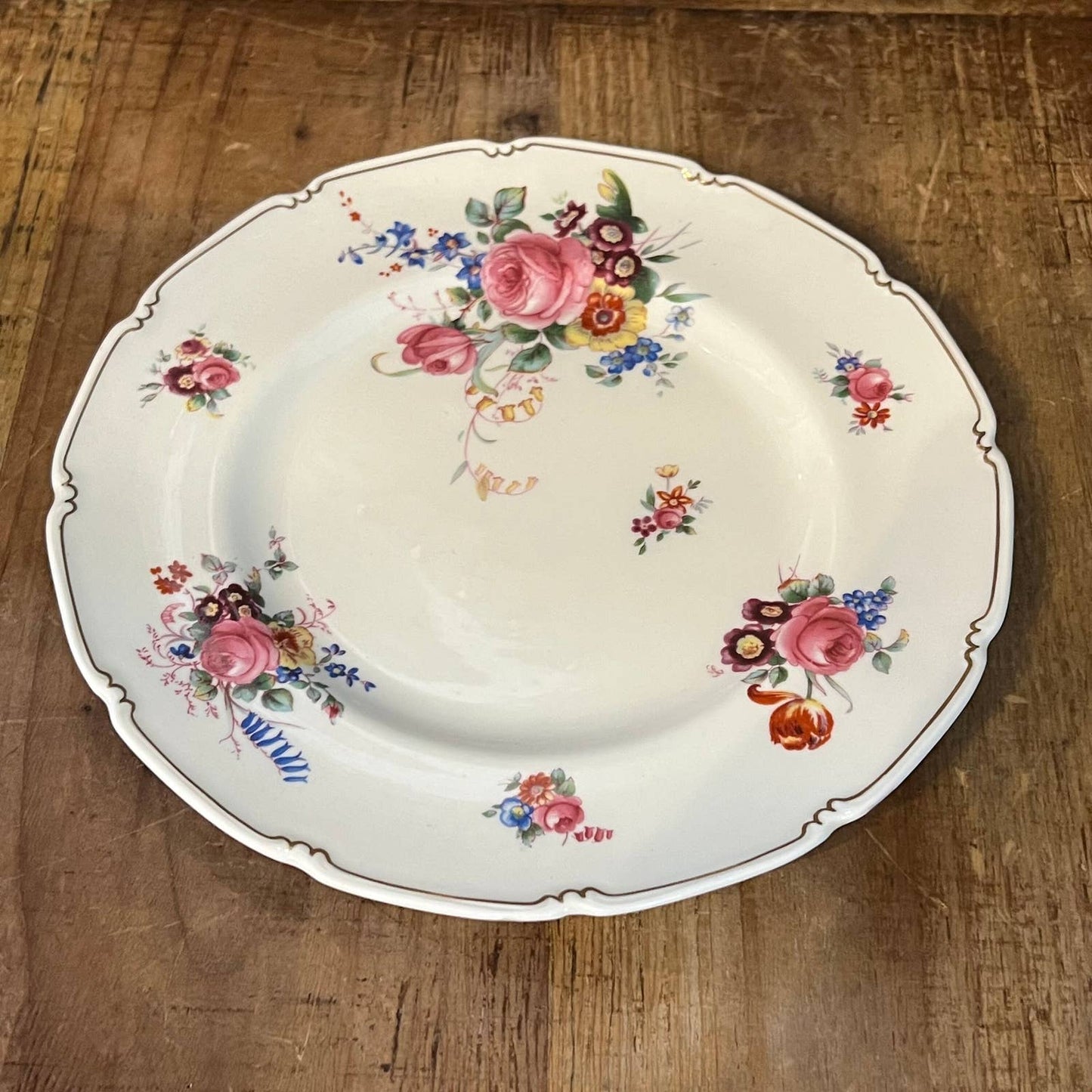 Vintage Royal Daulton bone china The Bristol floral plate