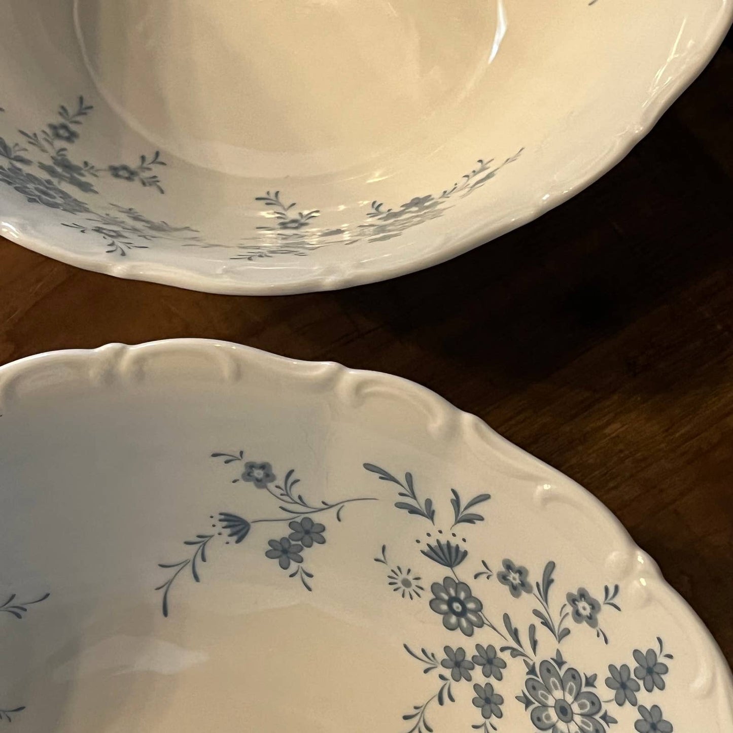 Bavarian Blue Christina Porcelain Seltmann Welden serving bowls