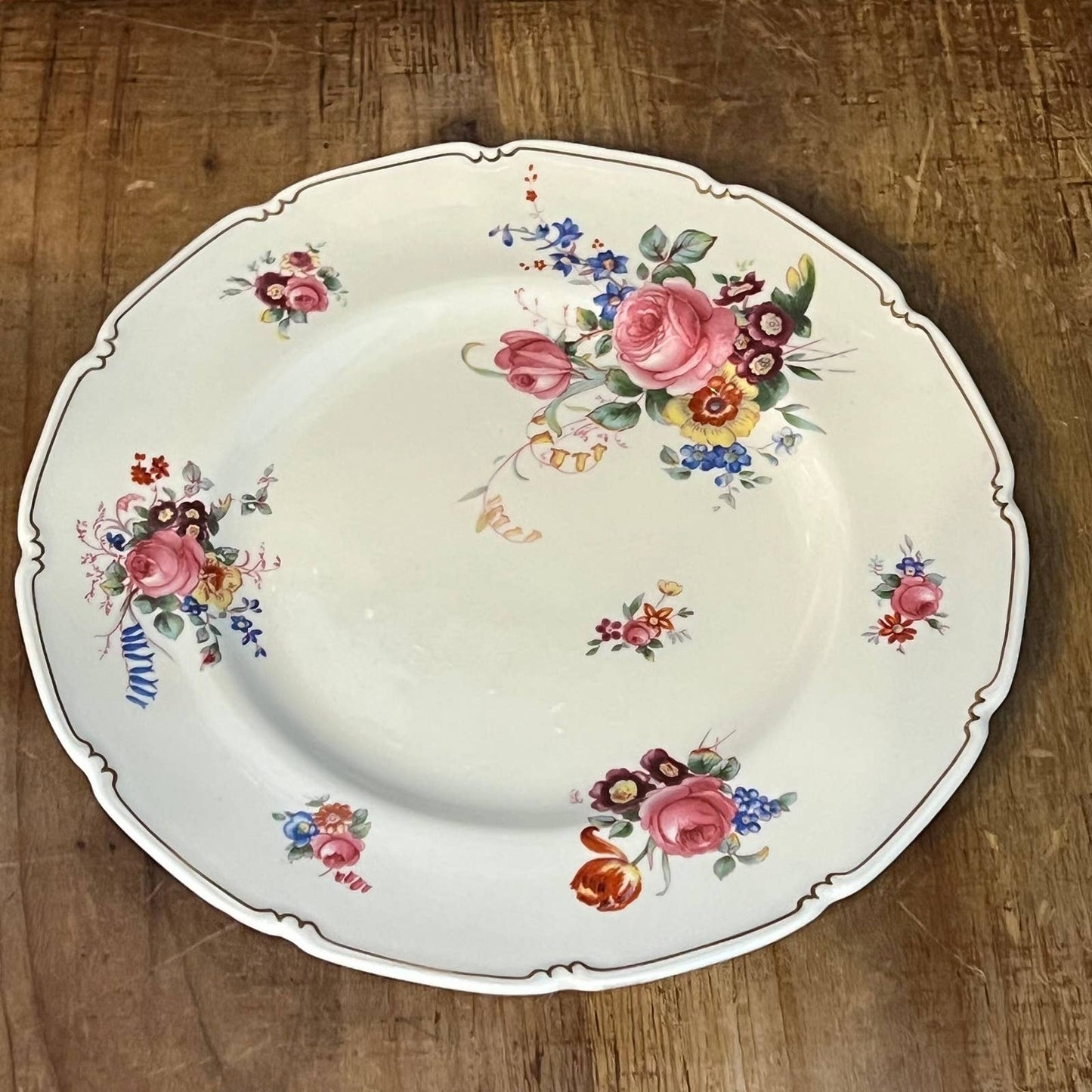 Vintage Royal Daulton bone china The Bristol floral plate