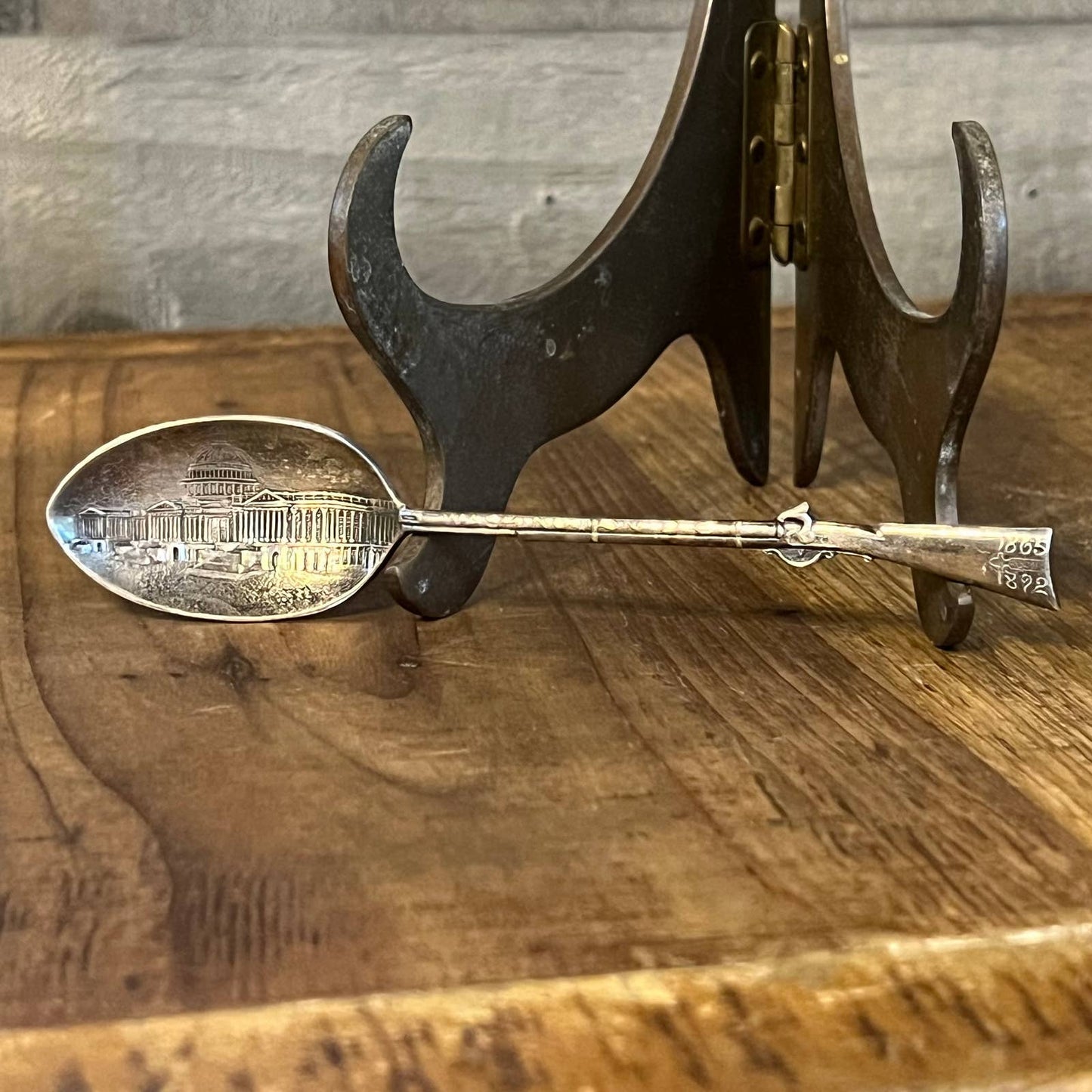 Vintage rifle handle Washington DC spoon
