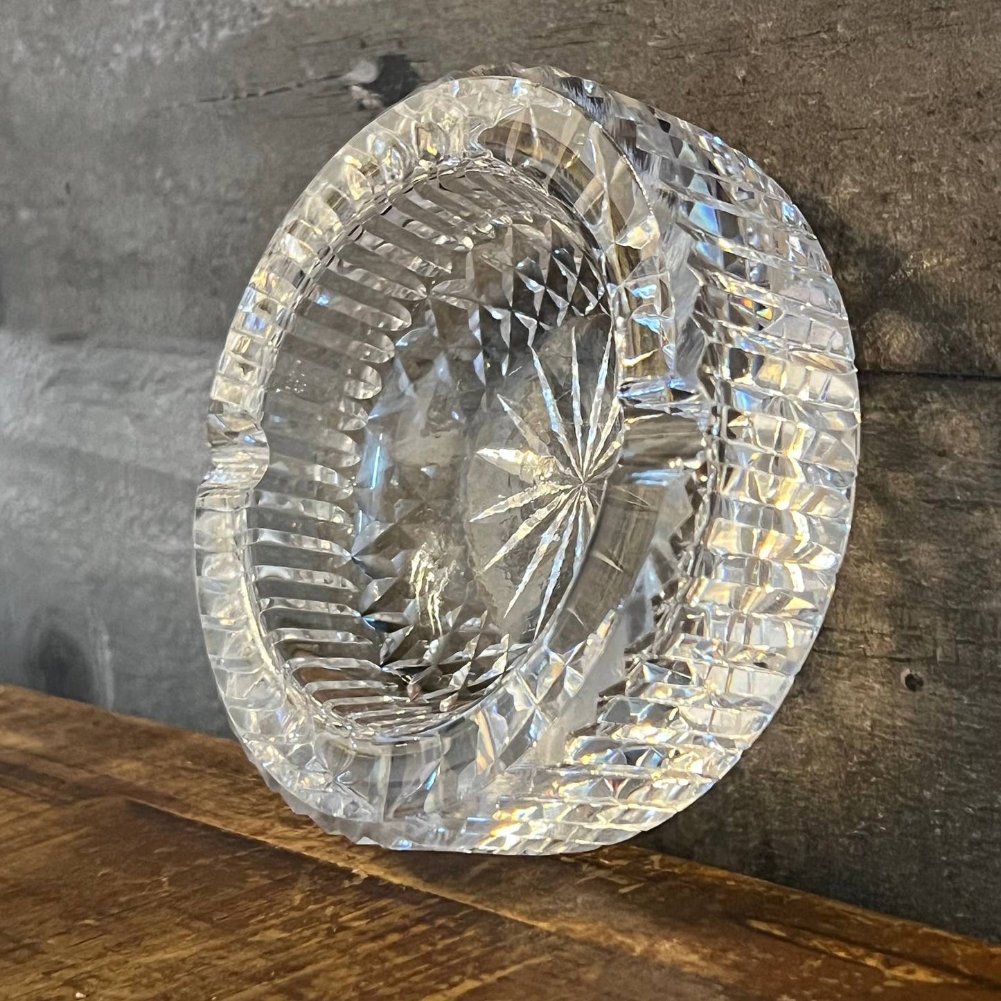 Waterford Crystal Maeve pattern 2 slot ashtray
