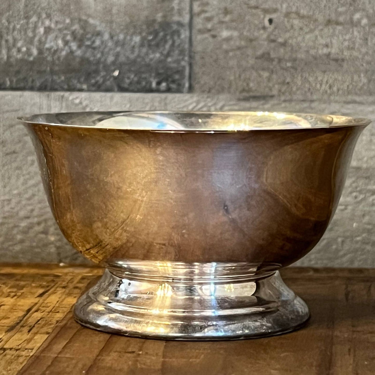 Vintage petite silver plated bowl