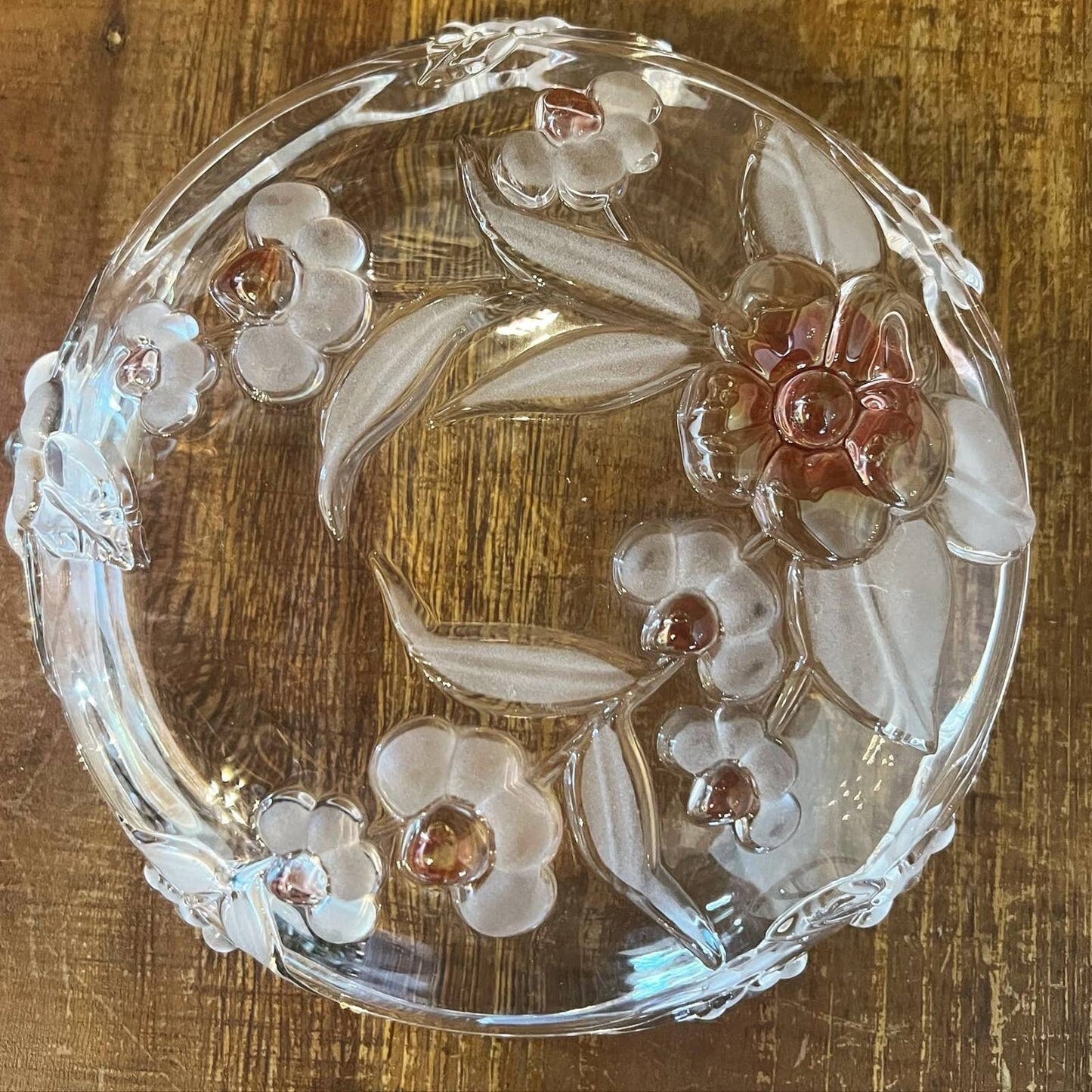 Vintage Mikasa Blossom Time set of 4 dishes - cherry blossom plates - coupe salad plate - spring tabletop - floral plate tableware