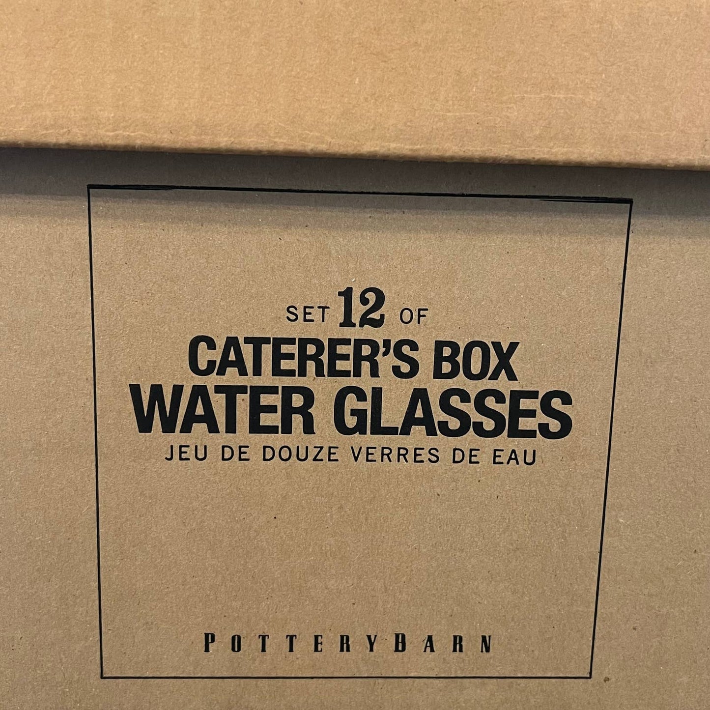 Pottery Barn Caterers Box Water Glasses - Short Stem Glasses - Set of 12