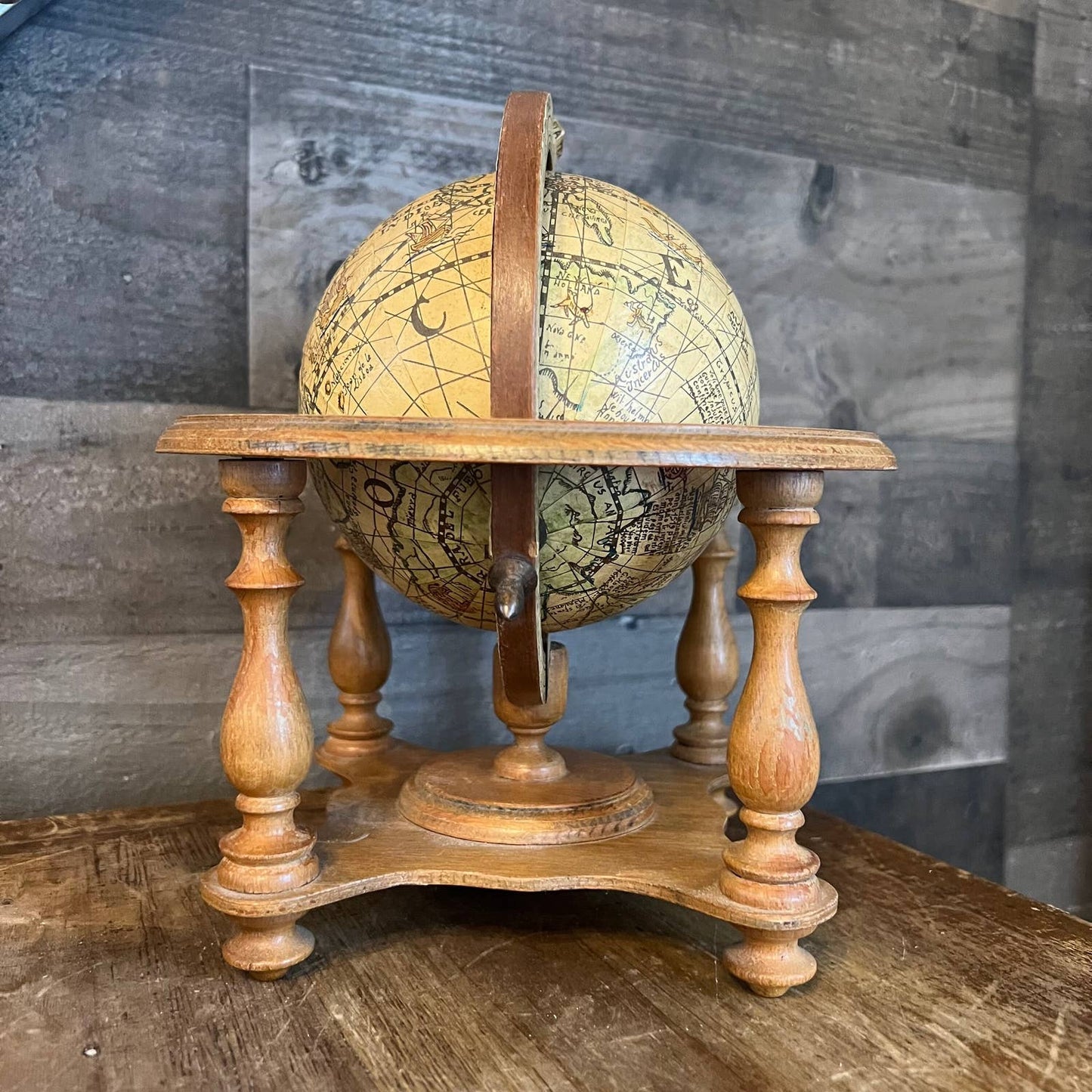 Small vintage Olde World Globe - made in Italy