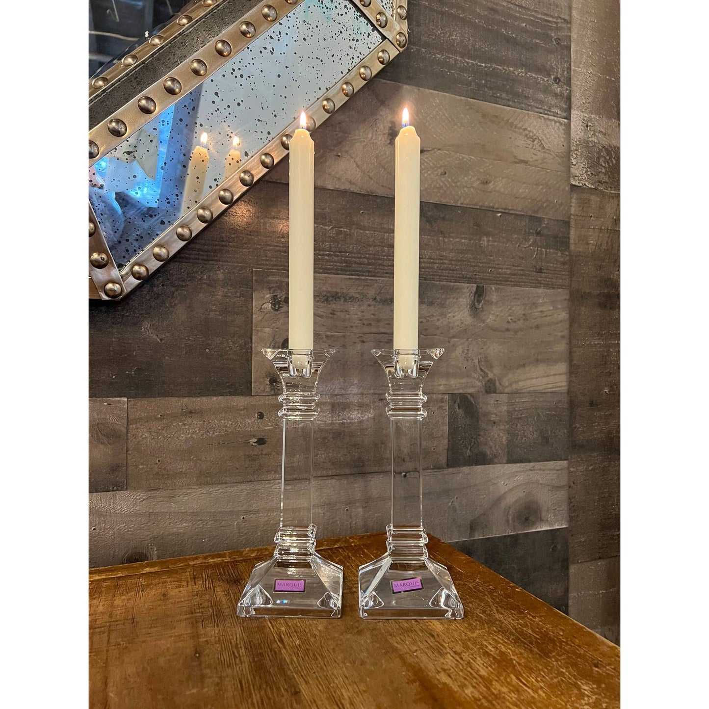 Marquis by Waterford Treviso 8” candlestick holder pair