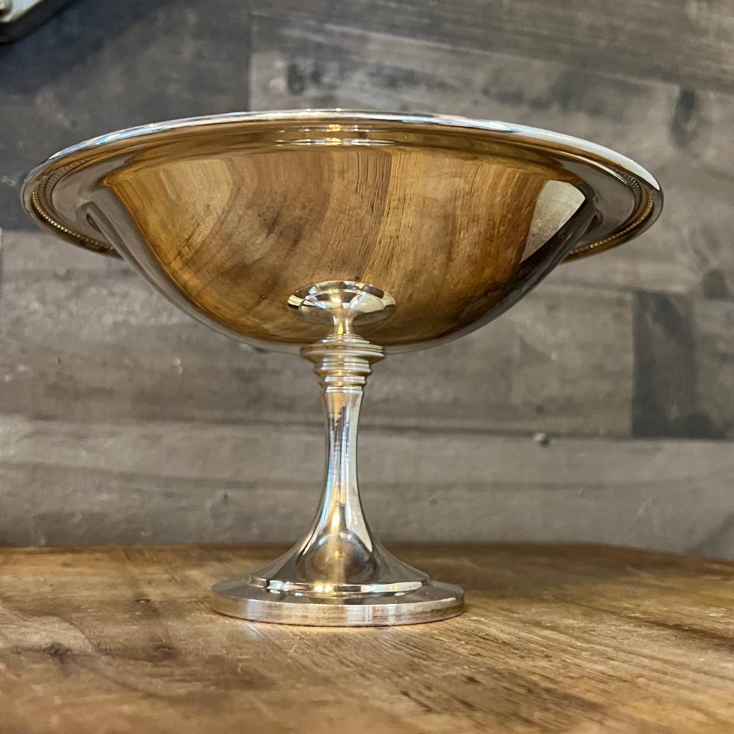 Vintage Oneida silverplate compote pedestal dish