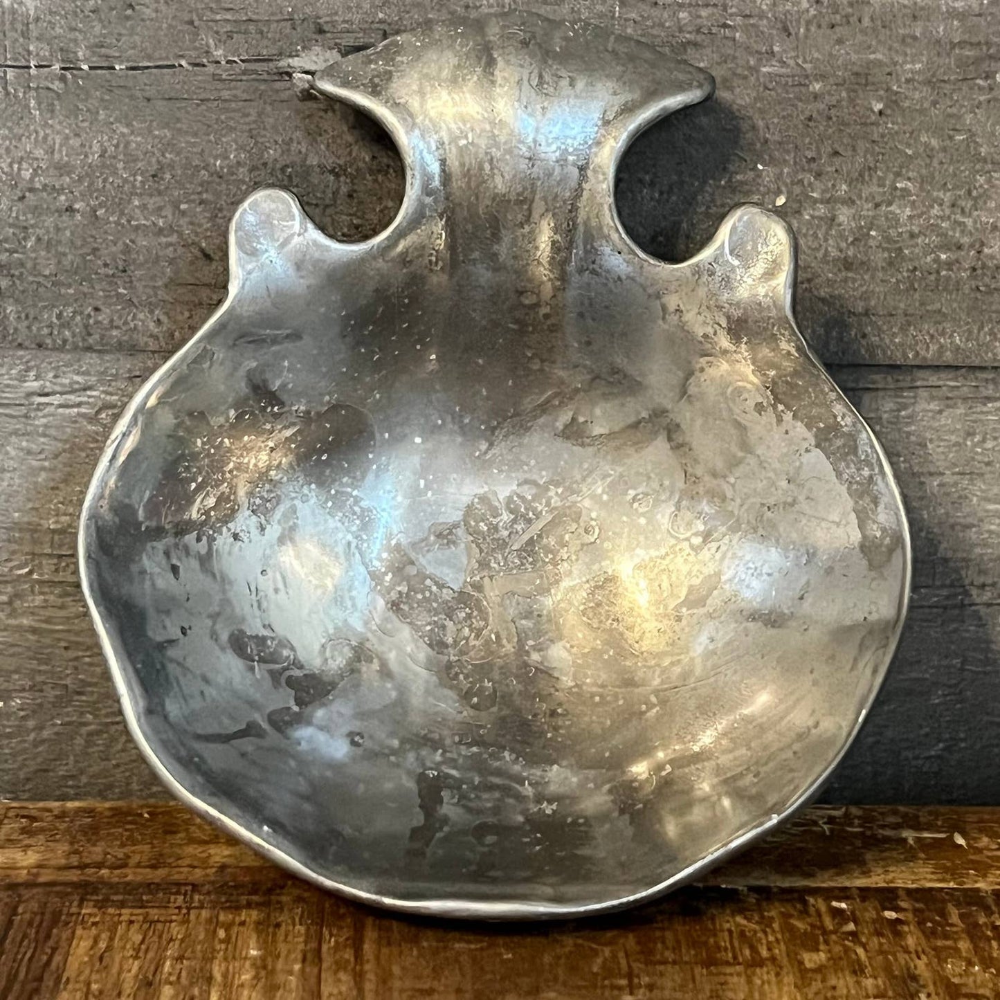 Wilton Armetale pewter fish shaped footed trinket dish - Bruce Fox Design