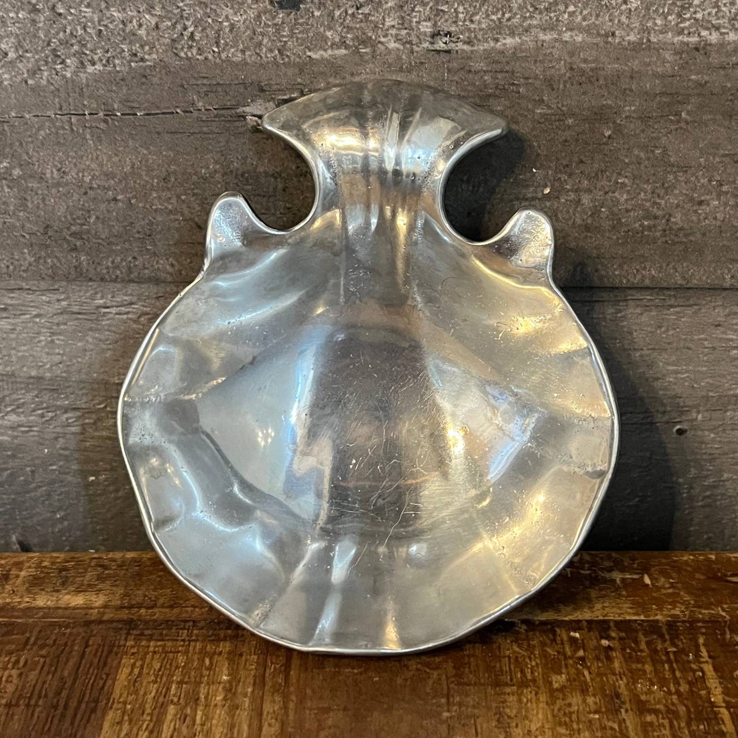 Wilton Armetale pewter fish shaped footed trinket dish