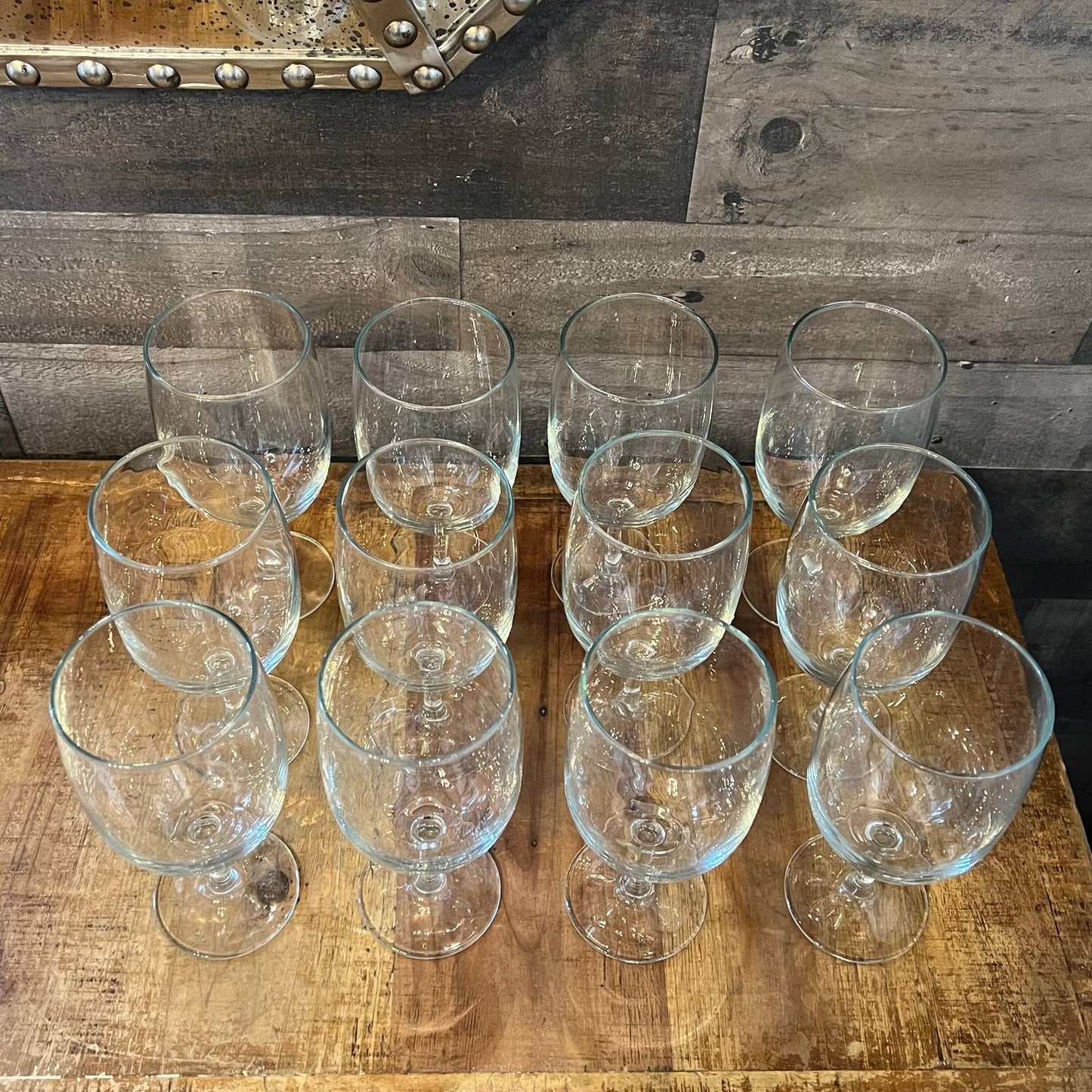 Pottery Barn Caterers Box Water Glasses - Short Stem Glasses - Set of 12