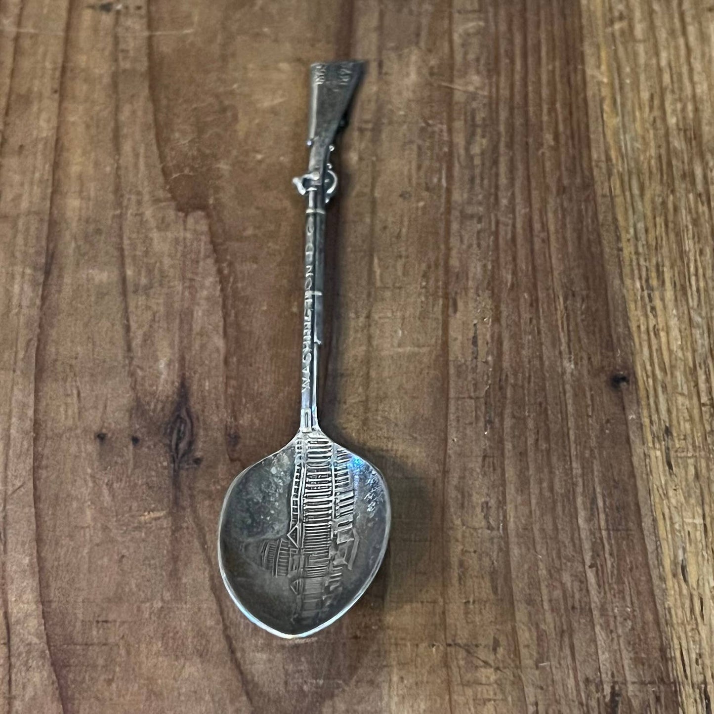 Vintage rifle handle Washington DC spoon