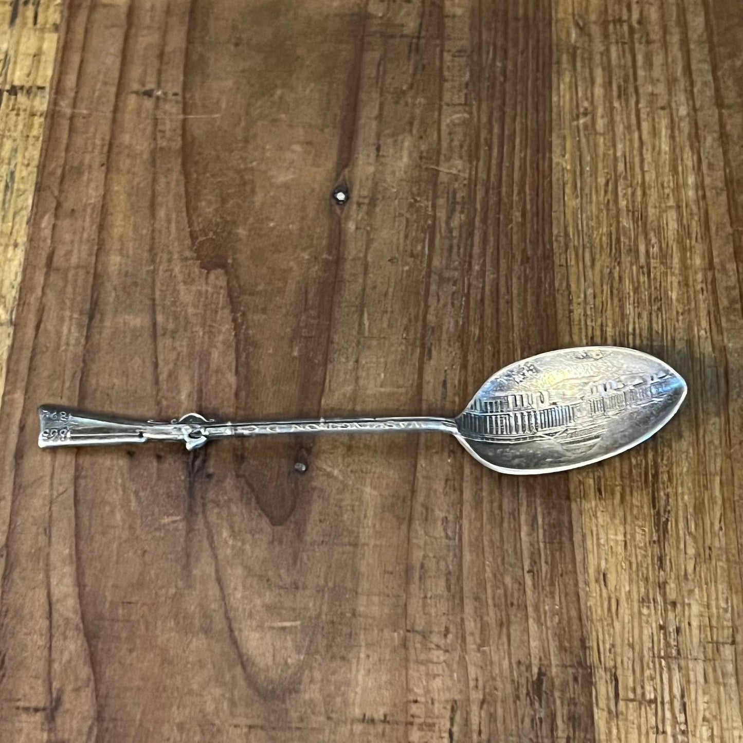 Vintage rifle handle Washington DC spoon