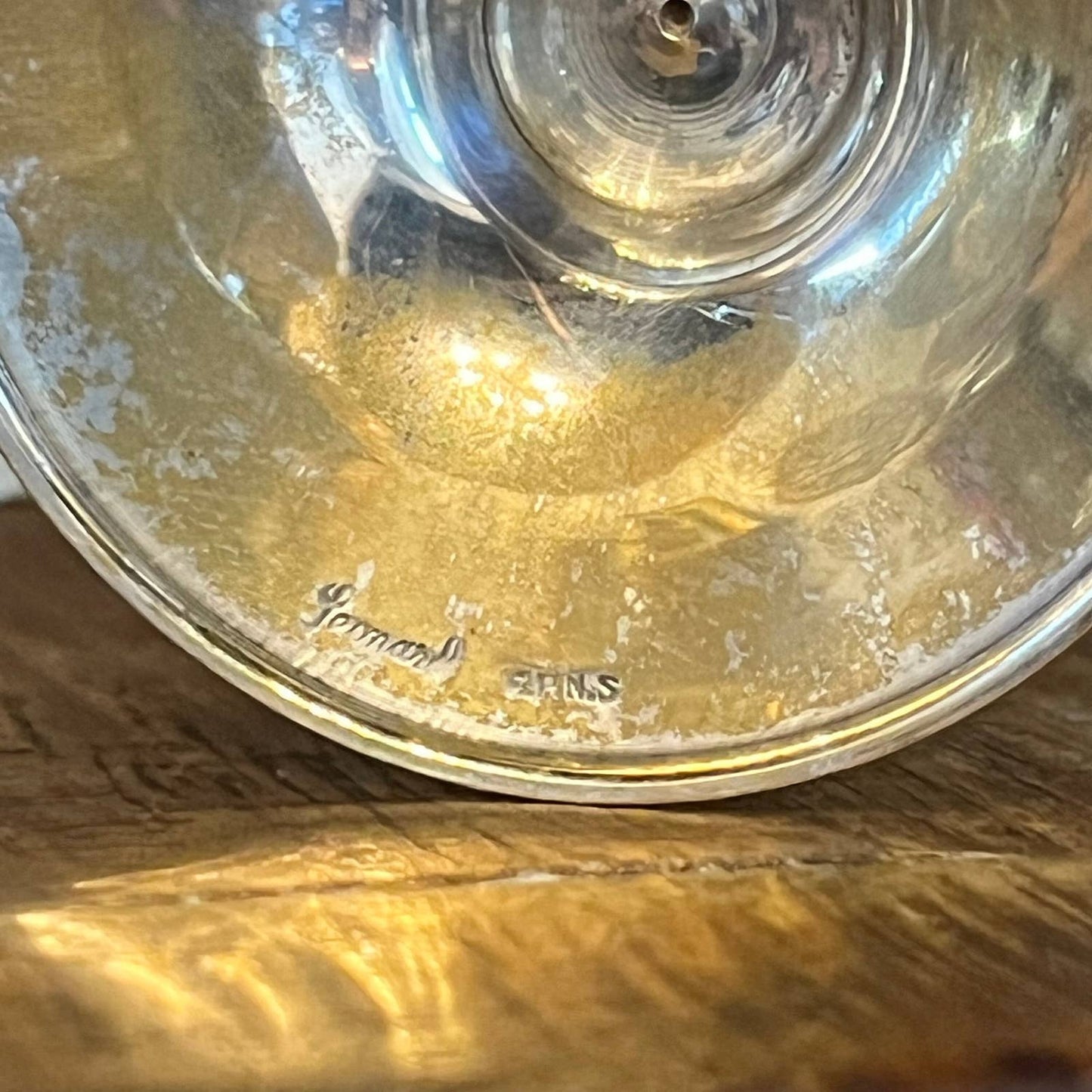 Vintage Leonard Silver Plate Goblet Glasses - set of 8