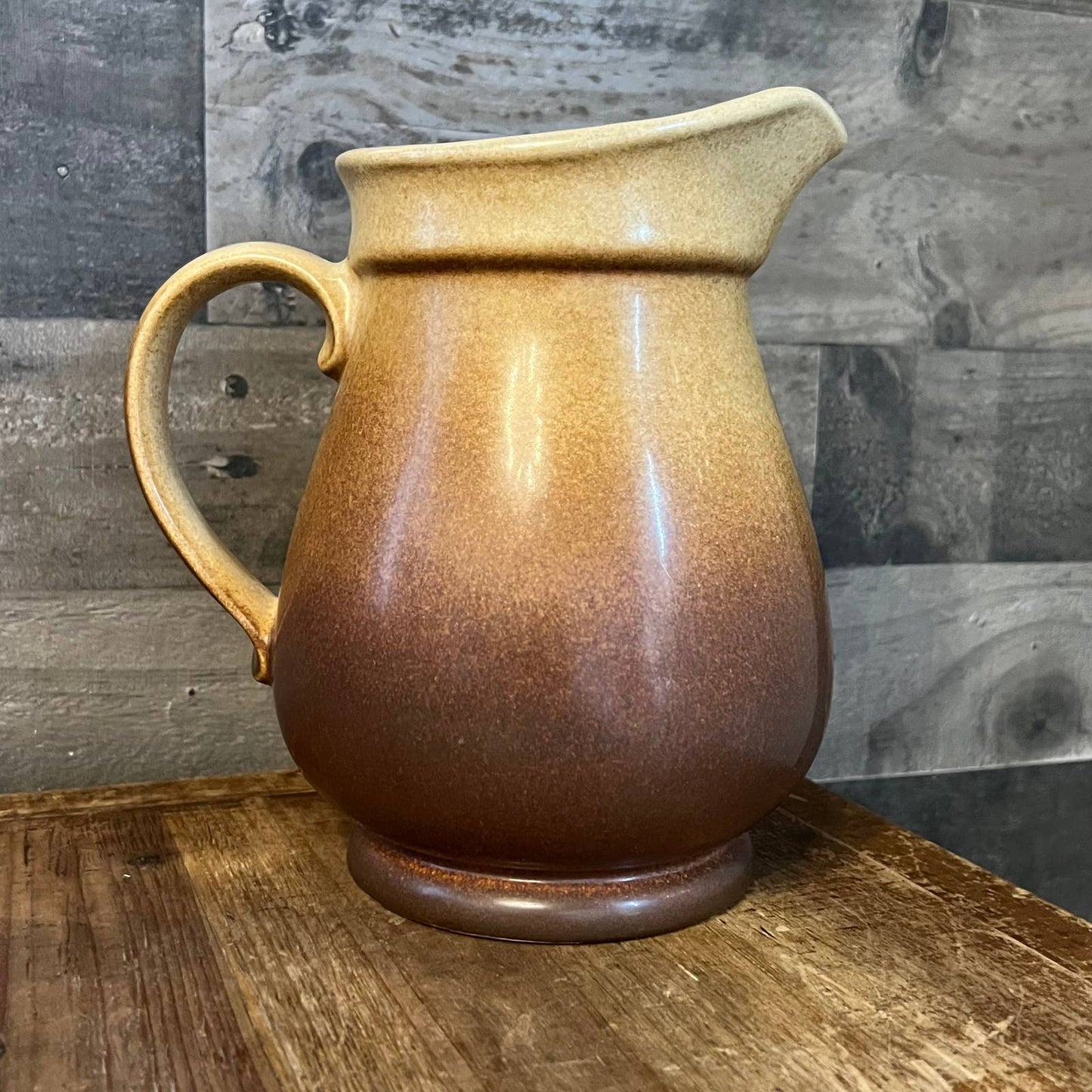 Pfaltzgraff brown and beige ombré 2 QT pitcher - 416
