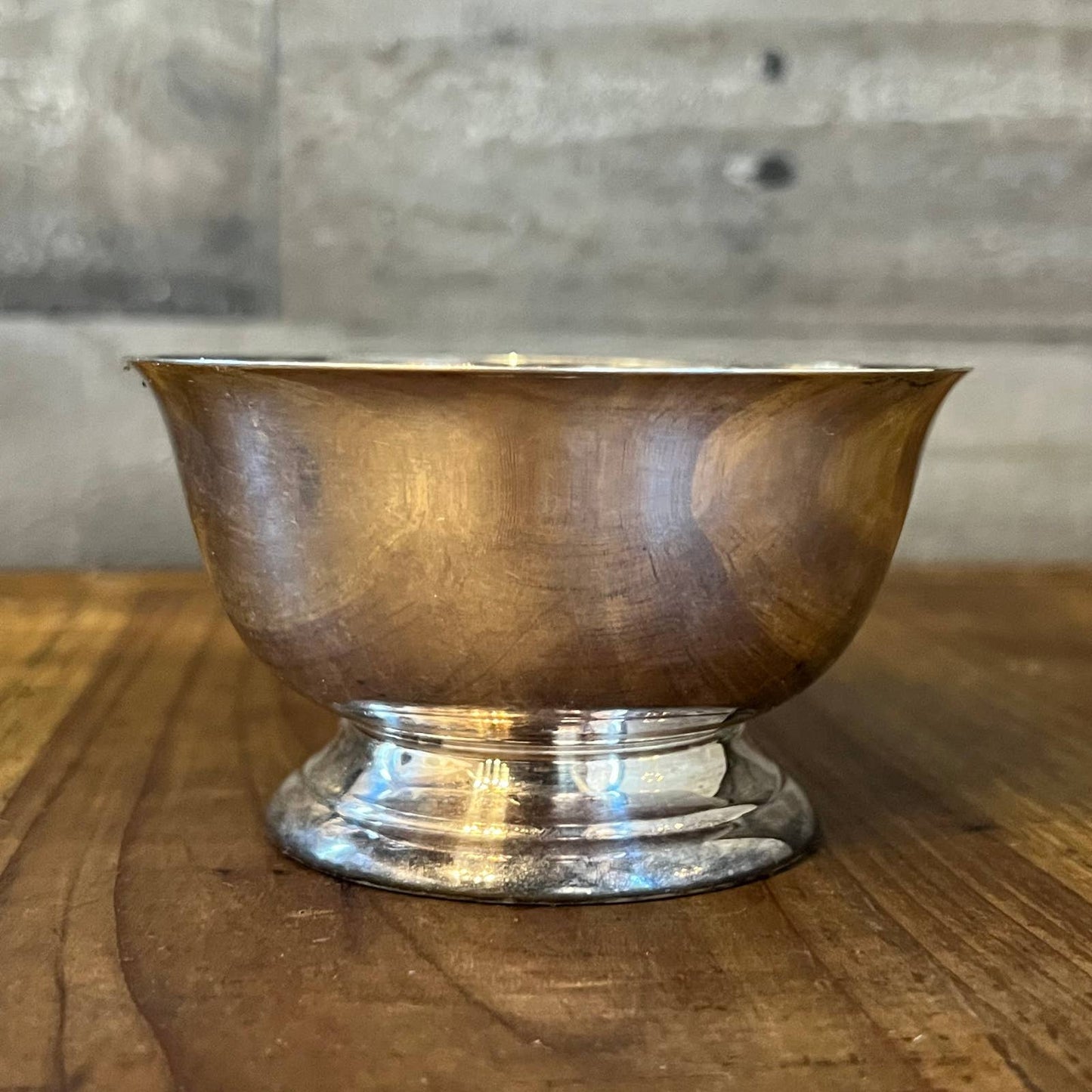 Vintage petite silver plated bowl