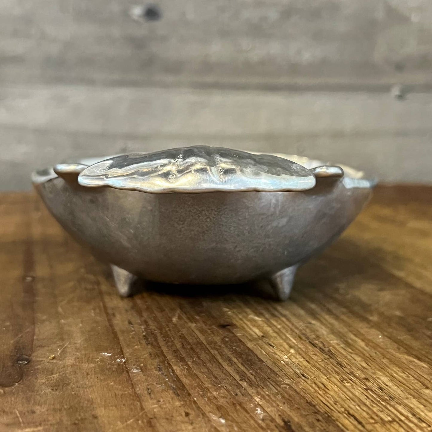 Wilton Armetale pewter fish shaped footed trinket dish