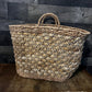 Vintage Large Woven Handled Basket