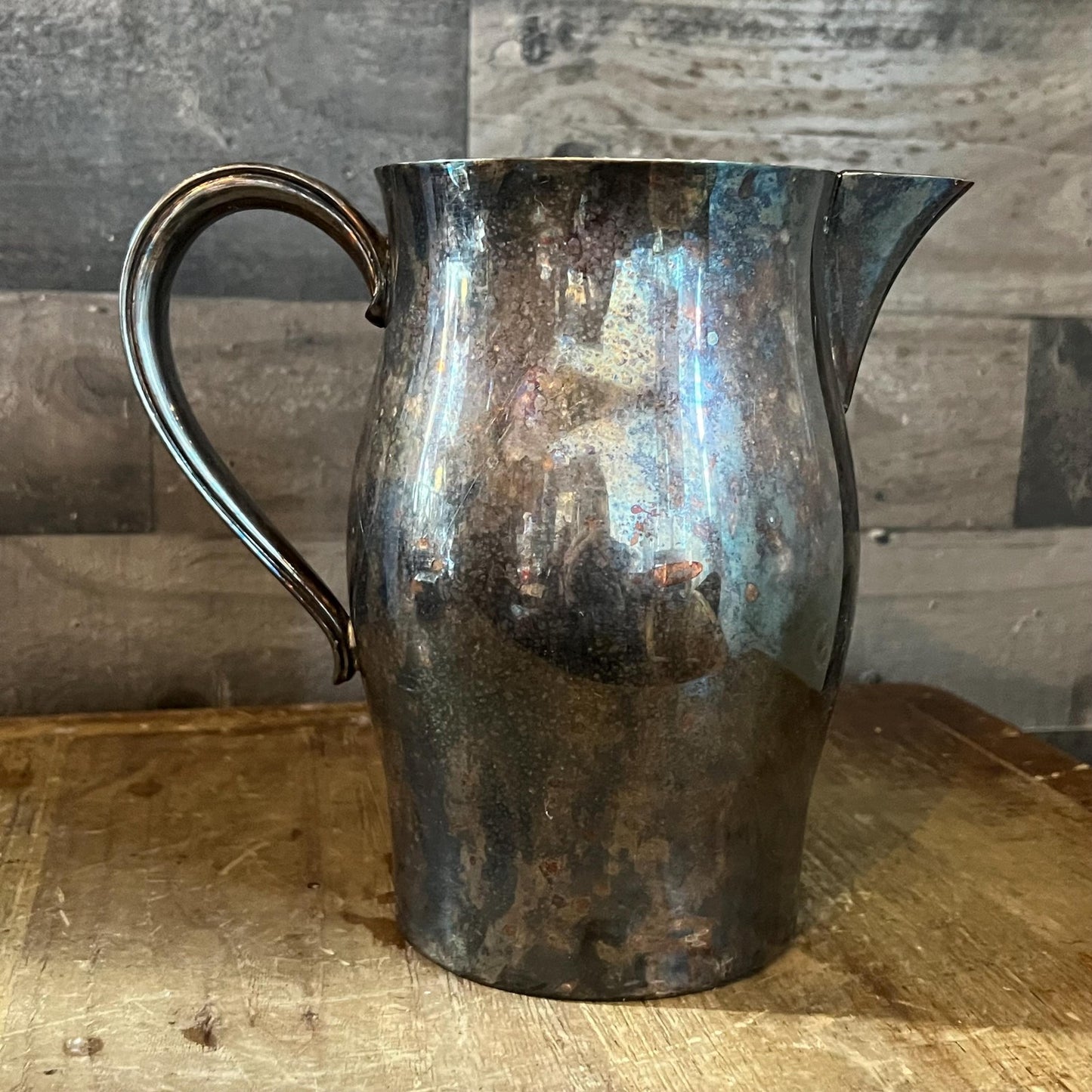 Vintage WM Rogers Paul Revere Reproduction Silverplated Handled Pitcher