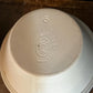 Vintage Grespots Digoins Beige and Blue Glazed Rim Large and Medium Mixing Bowls