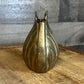 Vintage Brass Seashell Planter Vase