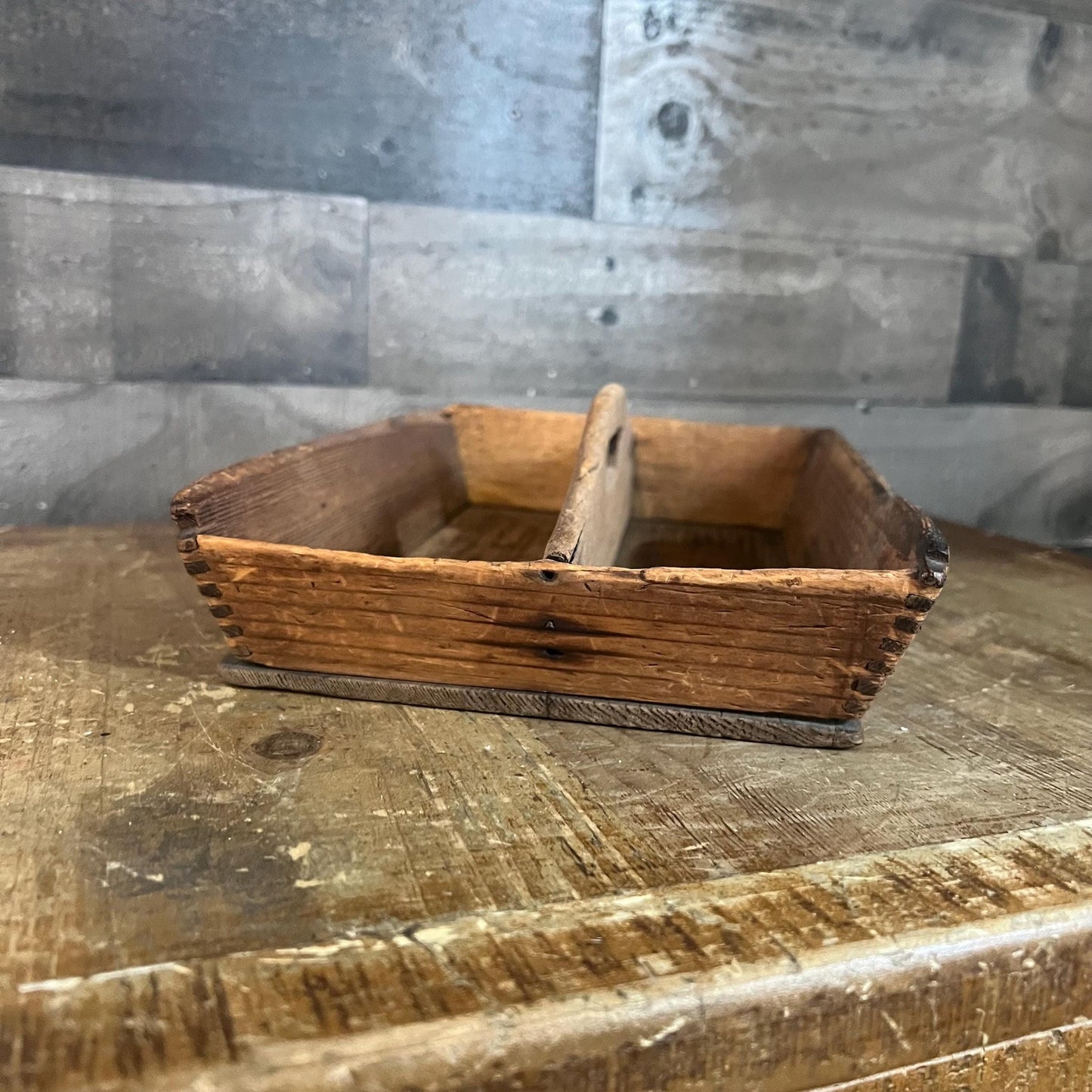 Primitive Wooden Handled Cutlery Tray