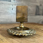 Antique Brass Match Box Holder Stand - Card Holder Stand - Mail Holder Stand