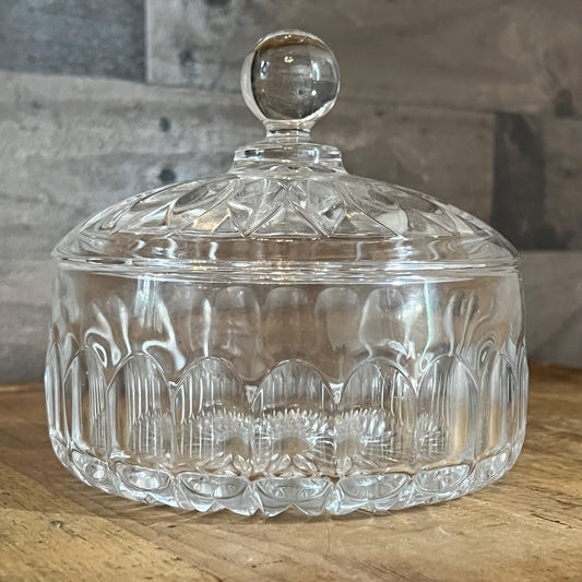 Gorham Crystal Lidded Candy Dish