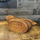 Vintage Woven Wicker Rattan Bottle Holder - Wine Bottle Holder