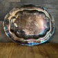 Silverplated Old English Reproduction Oval Lidded Serving Dish Warming Chafing Dish