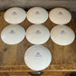 Old Willow English Ironstone by Washington Pottery Straffordshire England Blue and White Small Plates - Set of 7
