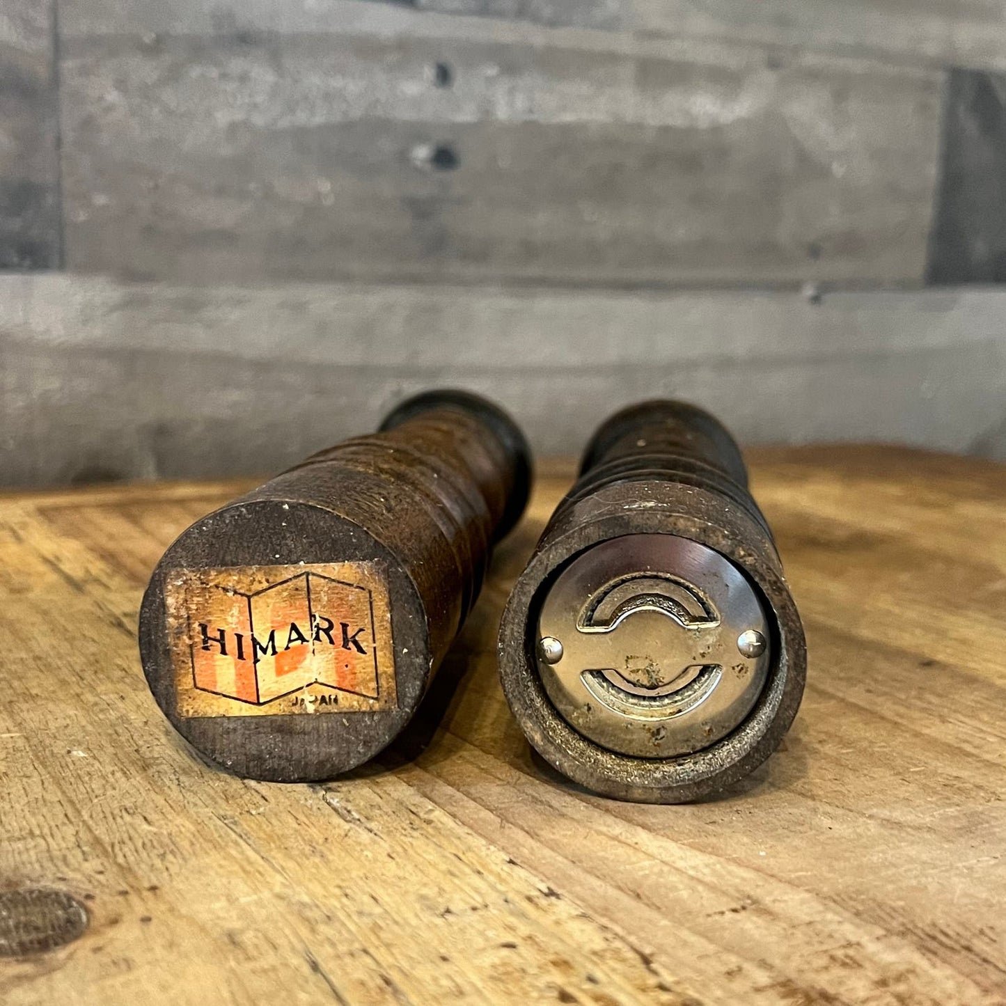 Vintage Himark Wooden Salt Shaker and Pepper Grinder