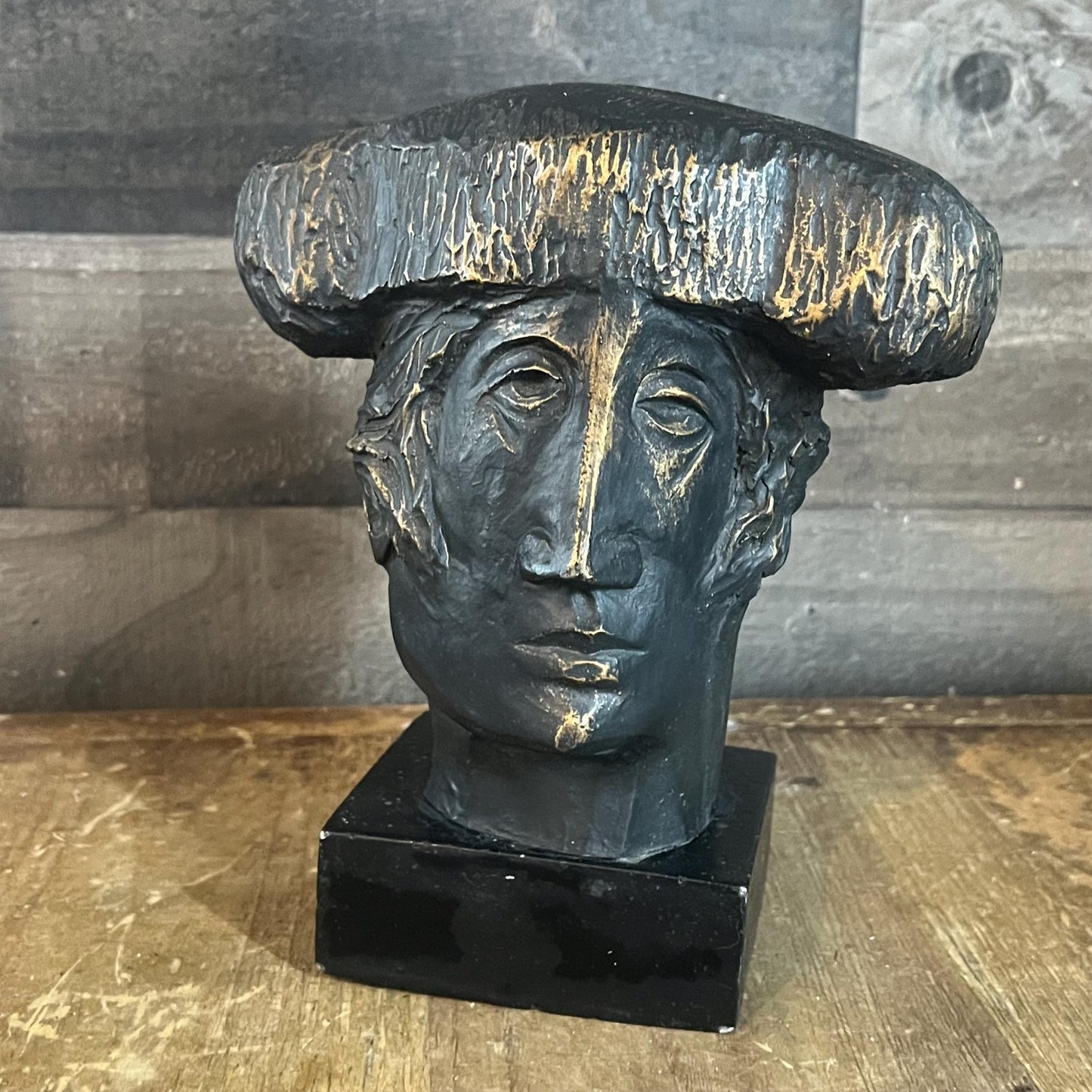 Vintage MCM Matador Bust Alvar Sunol Sculpture