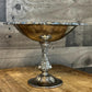 Vintage Silverplated Oneida Du Maurier Compote Bowl with Intricate Floral Design