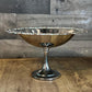 Vintage Oneida Silverplated Long Stem Pedestal Compote Shallow Bowl