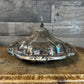 Silverplated Old English Reproduction Oval Lidded Serving Dish Warming Chafing Dish