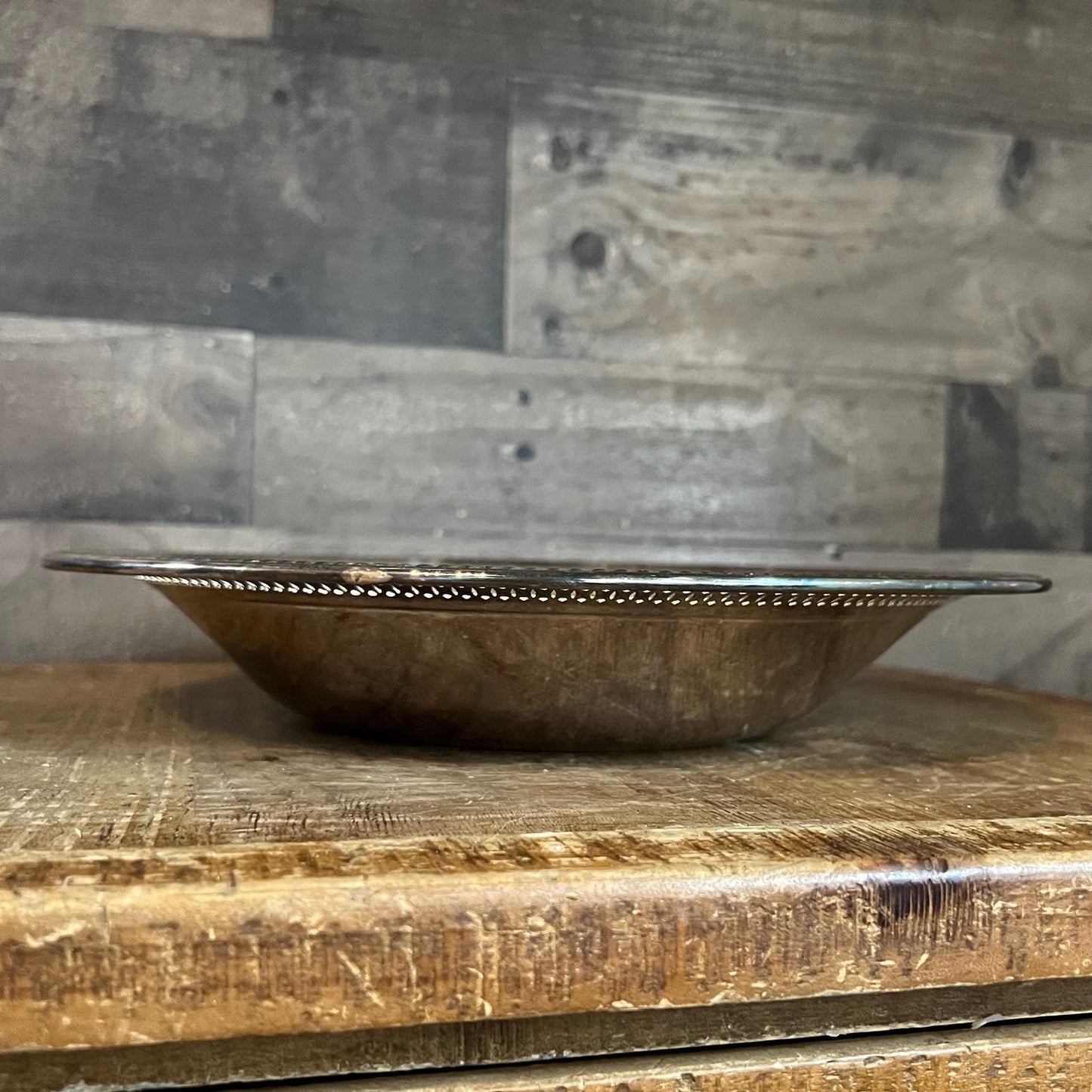 Vintage FB Rogers Silver Company Silverplated Bowl with Perforated Rim