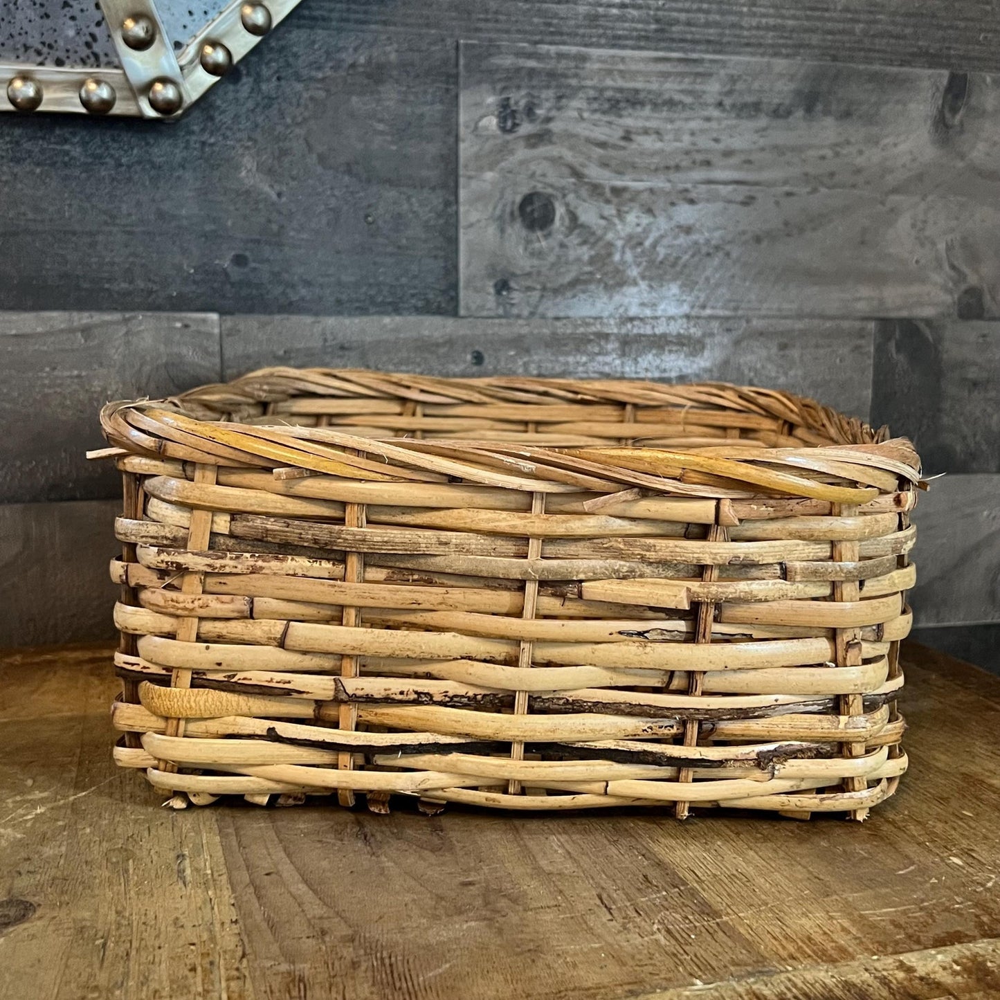 Square Woven Wicker Rattan Basket